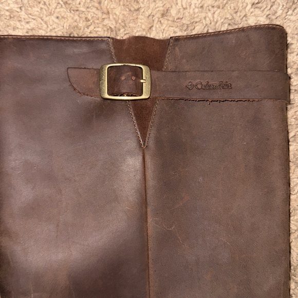 Columbia Waterproof Brown Leather Flat Boots Women’s Size 11 - Picture 4 of 12